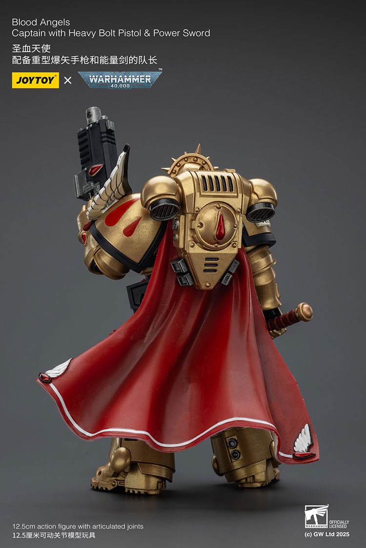 Blood Angels Captain with Heavy Bolt Pistol & Power Sword - view 3