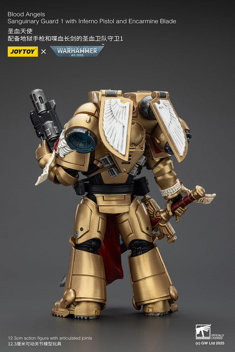 Blood Angels Sanguinary Guard 1 with Inferno Pistol and Encarmine Blade - view 3