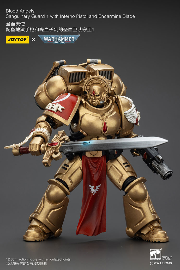 Blood Angels Sanguinary Guard 1 with Inferno Pistol and Encarmine Blade - view 5