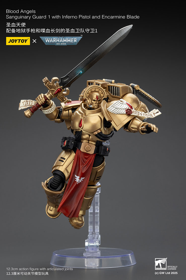 Blood Angels Sanguinary Guard 1 with Inferno Pistol and Encarmine Blade - view 7