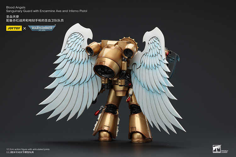 Blood Angels Sanguinary Guard with Encarmine Axe and Inferno Pistol - view 2