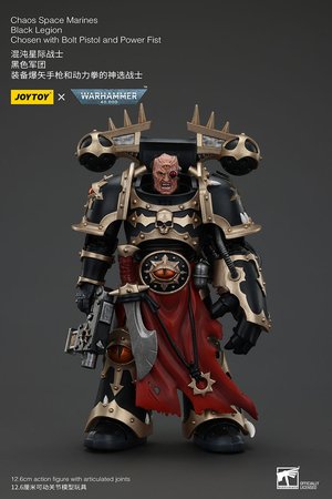 Chaos Space Marines Black Legion Chosen with Bolt Pistol and Power Fist - Premium action figure - $67.99