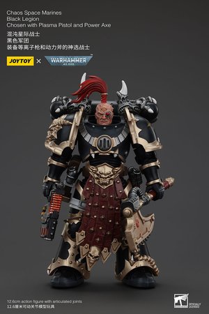 Chaos Space Marines Black Legion Chosen with Plasma Pistol and Power Axe - Premium action figure - $67.99