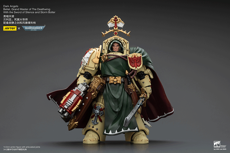 Dark Angels Belial, Grand Master of The Deathwing With the Sword of Silence and Storm Bolter - view 2