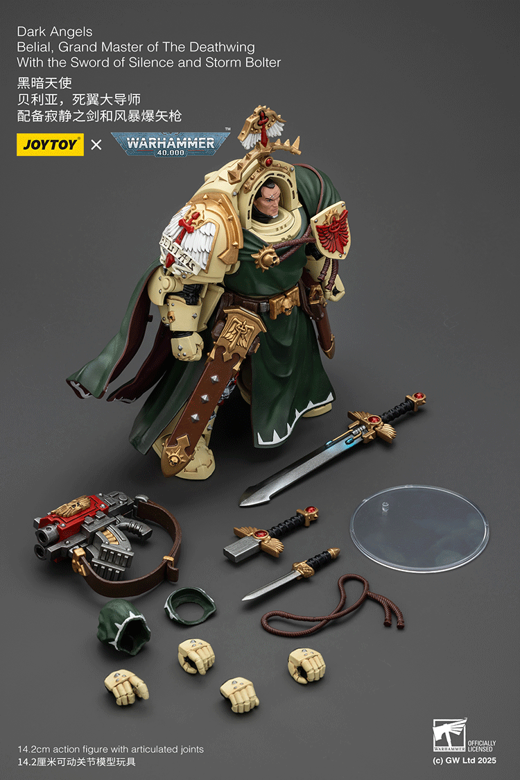 Dark Angels Belial, Grand Master of The Deathwing With the Sword of Silence and Storm Bolter - view 9