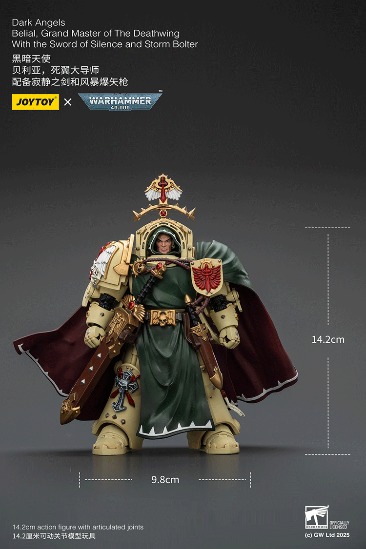 Dark Angels Belial, Grand Master of The Deathwing With the Sword of Silence and Storm Bolter - view 10