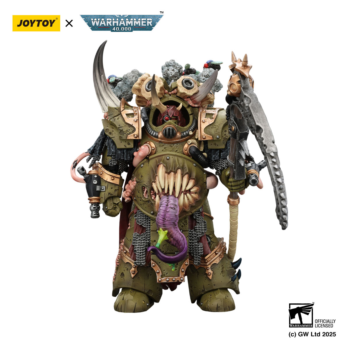 Death Guard Deathshroud Terminator Champion with Manreaper and Plaguespurter Gauntlets - view 16