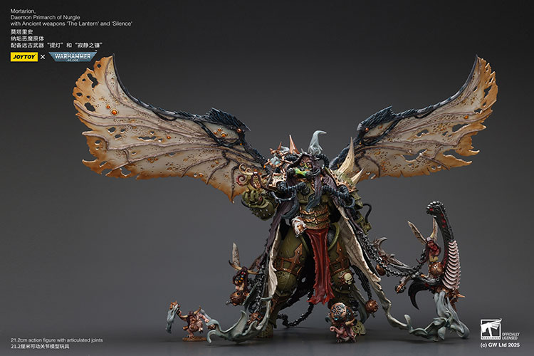 Mortarion， Daemon Primarch of Nurgle with Ancient weapons‘The Lantern' and ‘Silence' - view 3