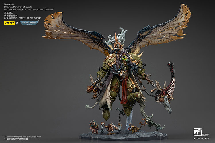 Mortarion， Daemon Primarch of Nurgle with Ancient weapons‘The Lantern' and ‘Silence' - view 8