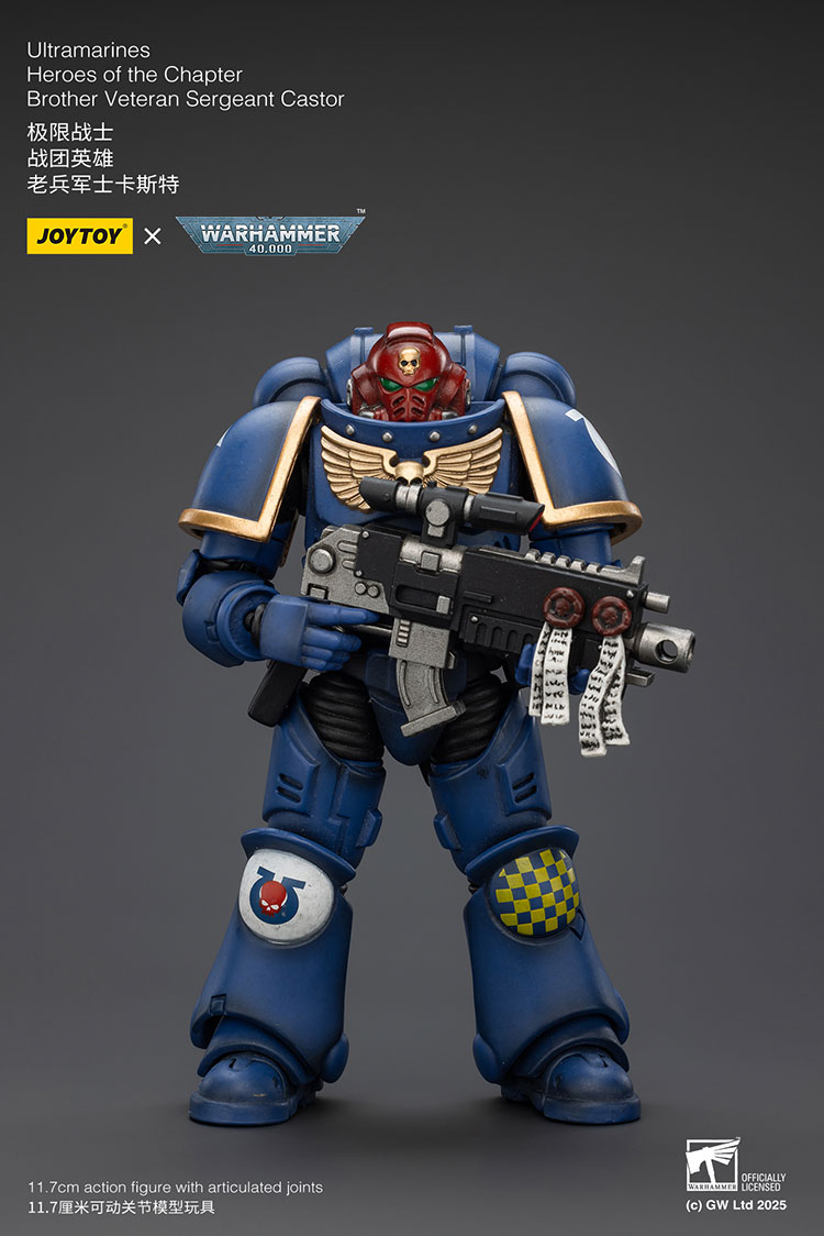 Ultramarines Heroes of the Chapter Brother Veteran Sergeant Castor - view 2