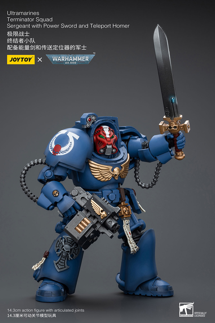 Ultramarines Terminator Squad Sergeant with Power Sword and Teleport Homer - view 3