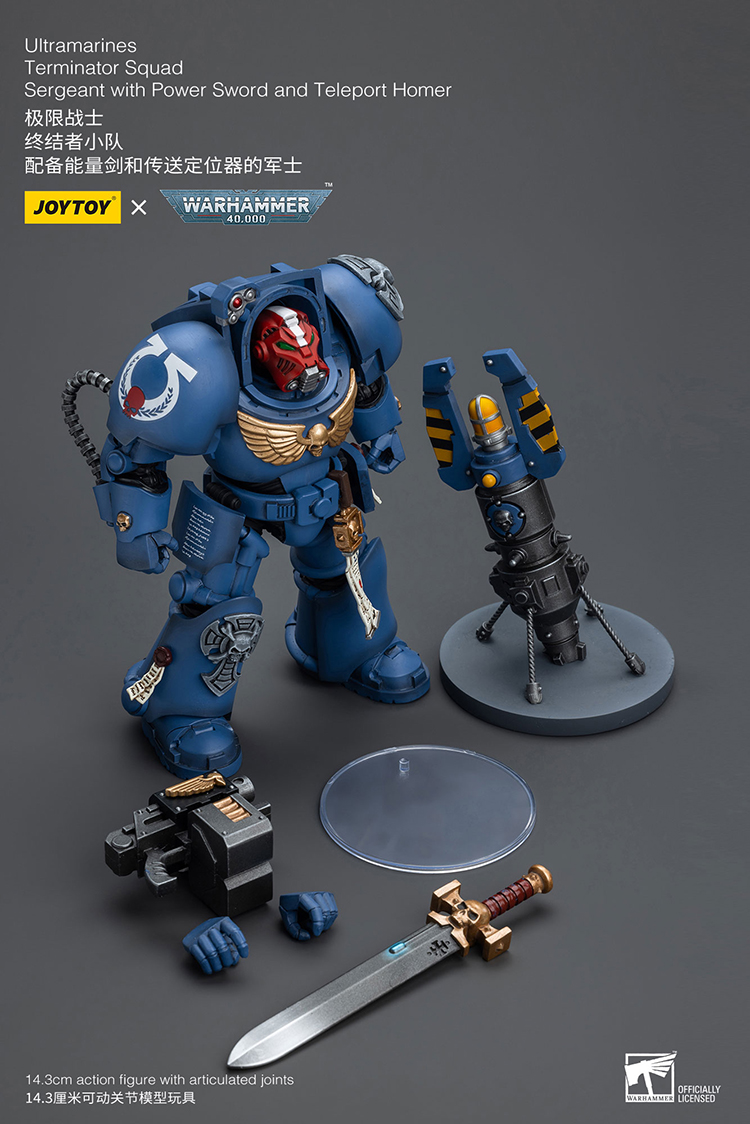 Ultramarines Terminator Squad Sergeant with Power Sword and Teleport Homer - view 6