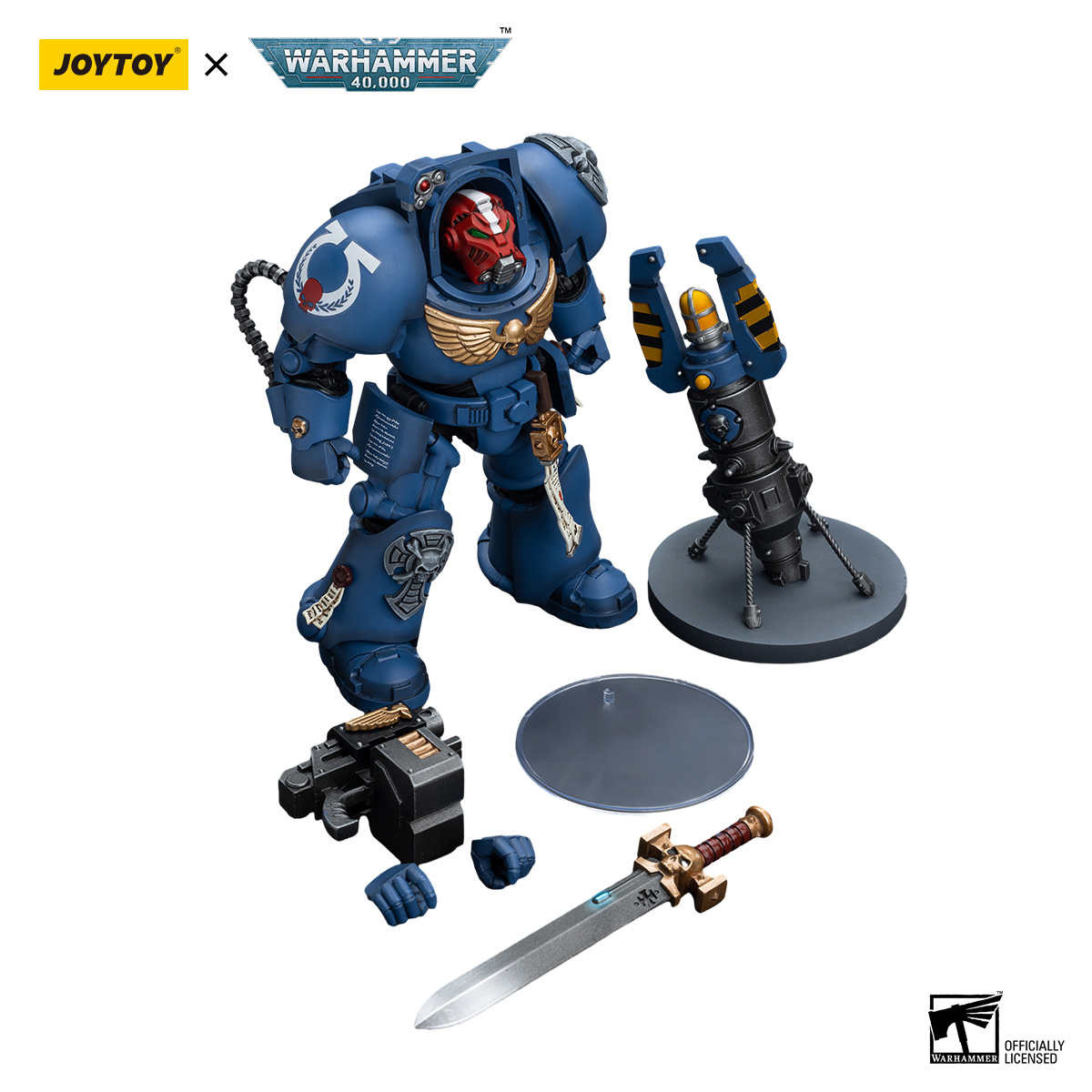 Ultramarines Terminator Squad Sergeant with Power Sword and Teleport Homer - view 12