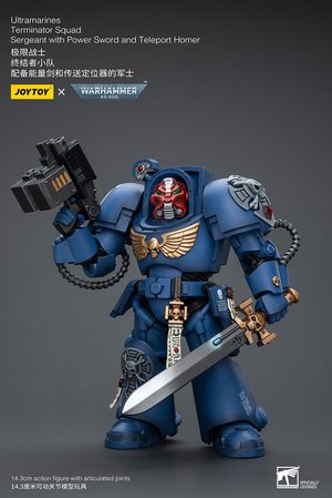 Ultramarines Terminator Squad Sergeant with Power Sword and Teleport Homer - Premium action figure - $57.99