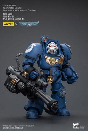 Ultramarines Terminator Squad Terminator with Assault Cannon - Premium action figure - $54.99