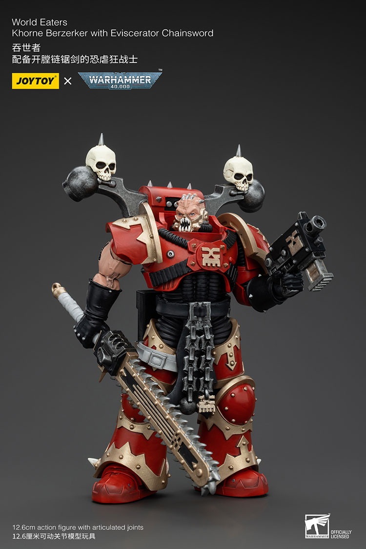 World Eaters Khorne Berzerker with Eviscerator Chainsword - view 2