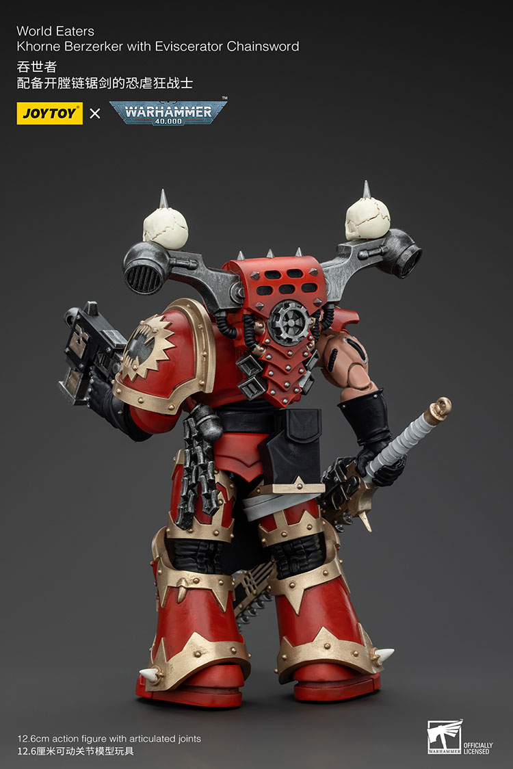 World Eaters Khorne Berzerker with Eviscerator Chainsword - view 3