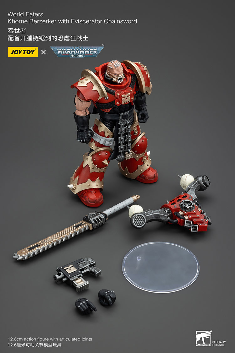World Eaters Khorne Berzerker with Eviscerator Chainsword - view 6