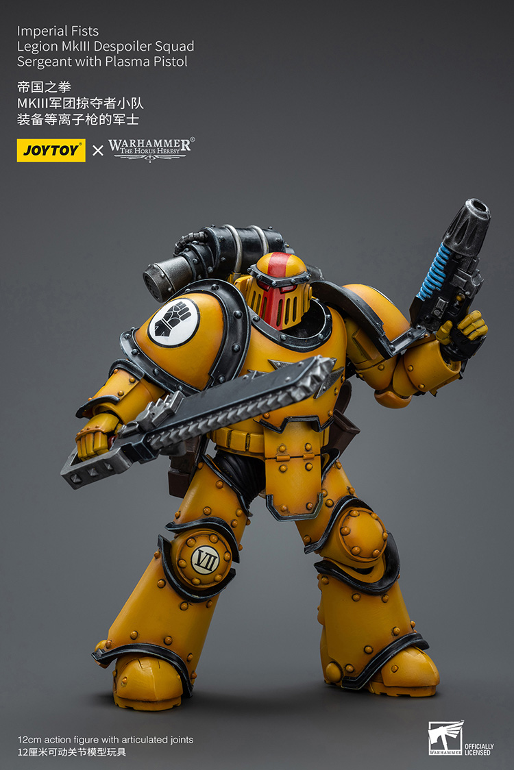 Imperial Fists Legion MkIII Despoiler Squad Sergeant with Plasma Pistol - view 6
