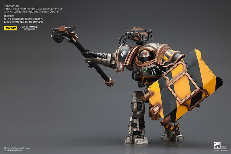 Iron Warriors Iron Circle Domitar-Ferrum Class Battle-automata with Karceri Battle Shield and Graviton Crusher - view 3