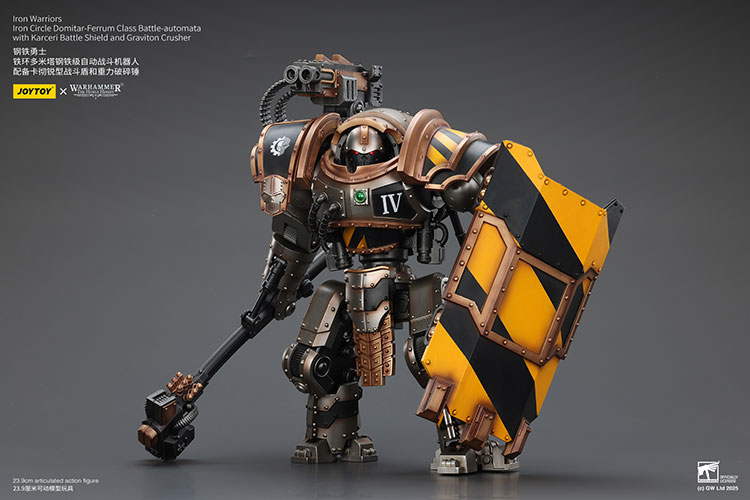 Iron Warriors Iron Circle Domitar-Ferrum Class Battle-automata with Karceri Battle Shield and Graviton Crusher - view 4