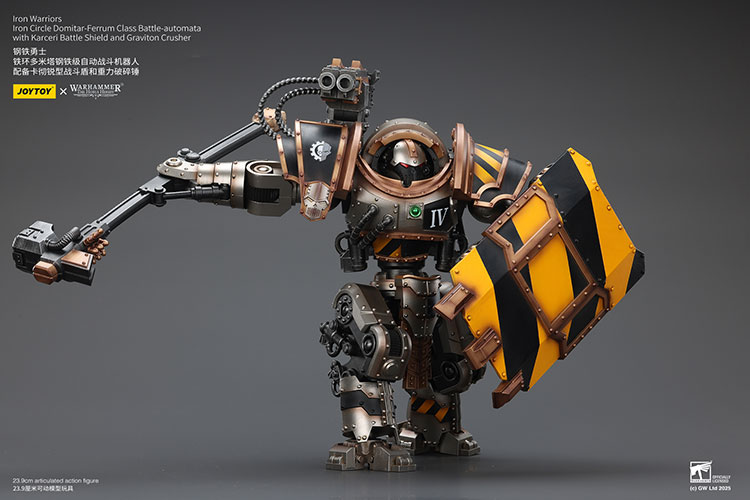 Iron Warriors Iron Circle Domitar-Ferrum Class Battle-automata with Karceri Battle Shield and Graviton Crusher - view 7