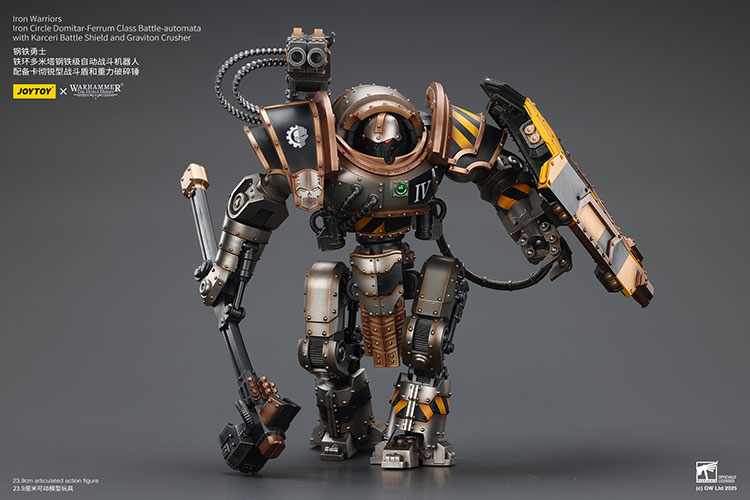 Iron Warriors Iron Circle Domitar-Ferrum Class Battle-automata with Karceri Battle Shield and Graviton Crusher - view 9