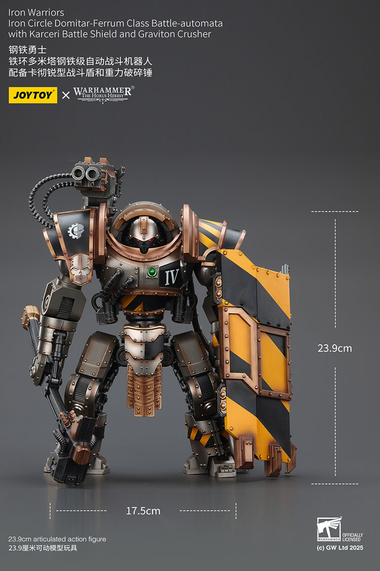 Iron Warriors Iron Circle Domitar-Ferrum Class Battle-automata with Karceri Battle Shield and Graviton Crusher - view 14