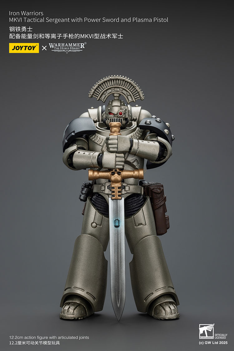 Iron Warriors MKVI Tactical Sergeant with Power Sword and Plasma Pistol - main product image