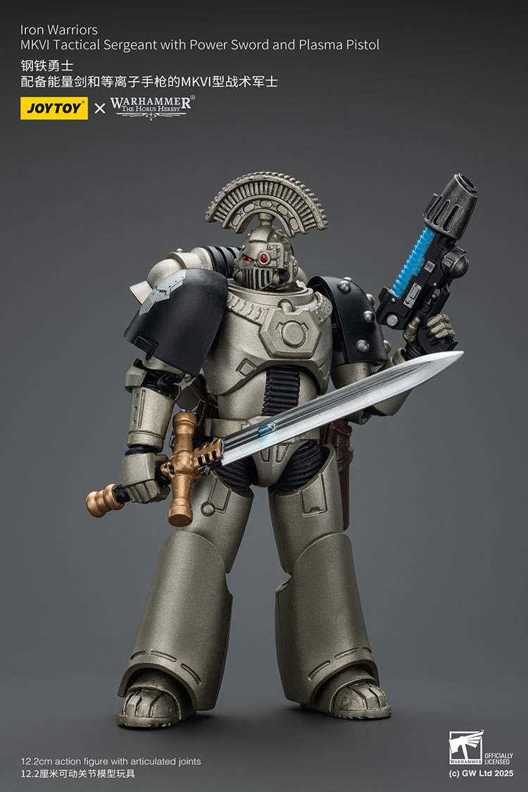 Iron Warriors MKVI Tactical Sergeant with Power Sword and Plasma Pistol - view 2