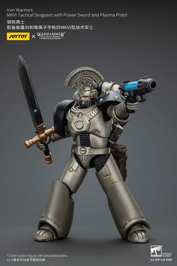 Iron Warriors MKVI Tactical Sergeant with Power Sword and Plasma Pistol - view 4