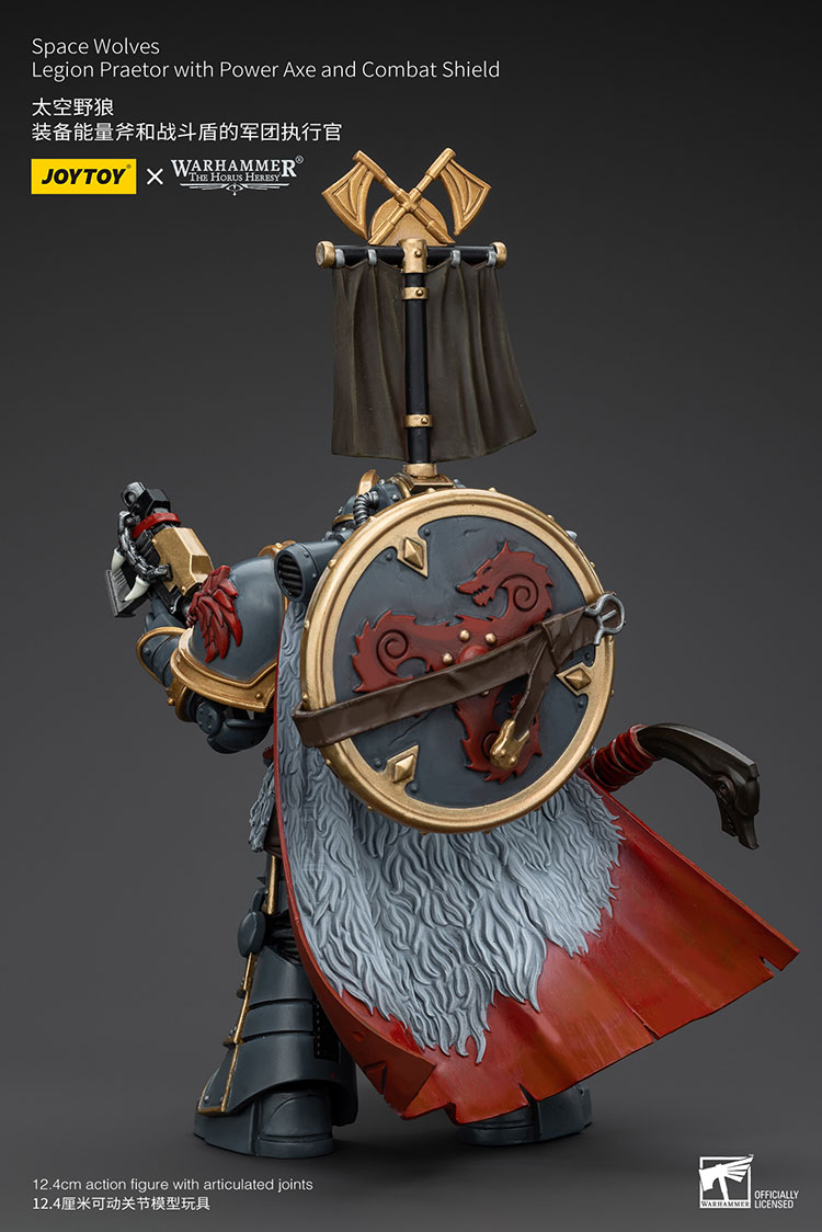 Space Wolves Legion Praetor with Power Axe and Combat Shield - view 3
