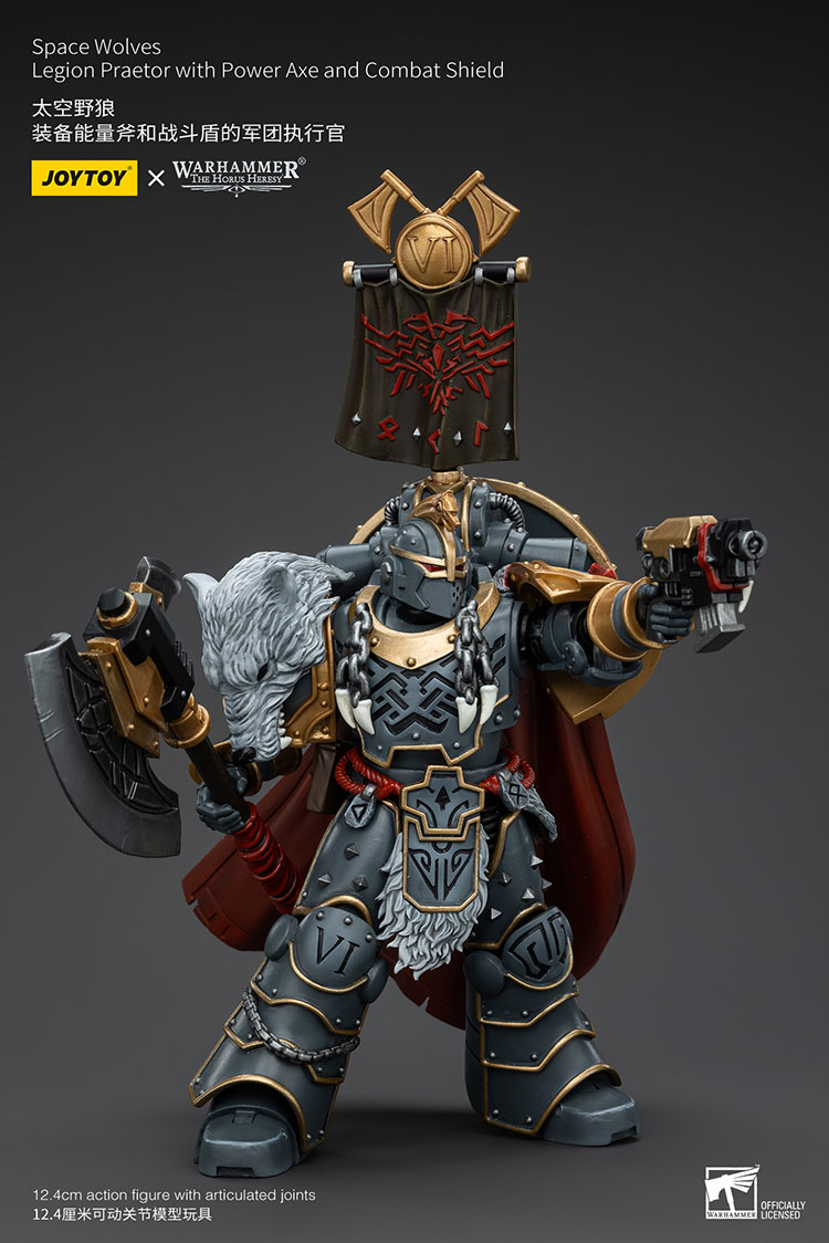 Space Wolves Legion Praetor with Power Axe and Combat Shield - view 4