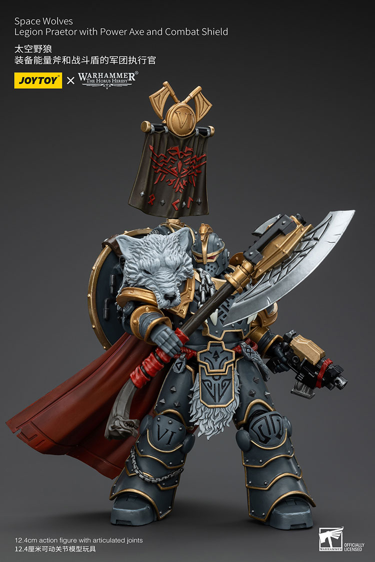 Space Wolves Legion Praetor with Power Axe and Combat Shield - view 5