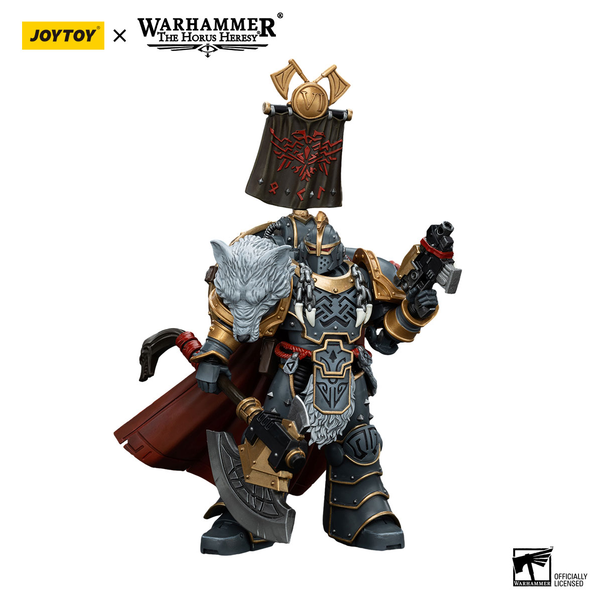 Space Wolves Legion Praetor with Power Axe and Combat Shield - view 11