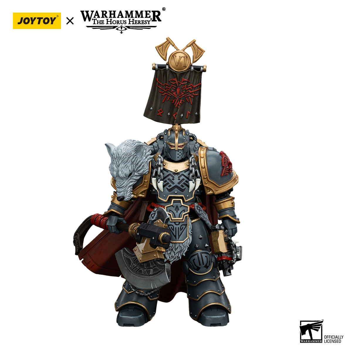 Space Wolves Legion Praetor with Power Axe and Combat Shield - view 14