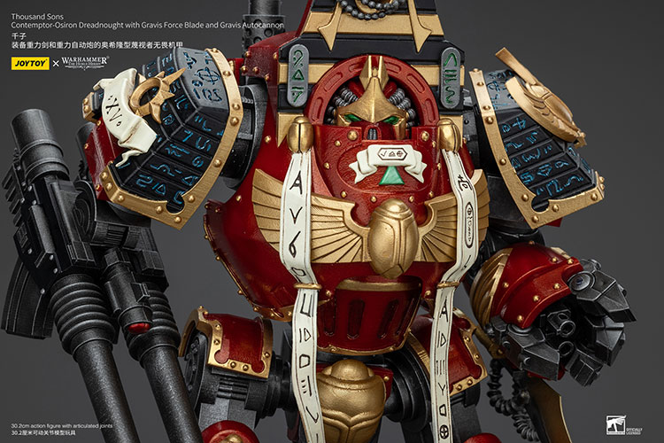 Thousand Sons Contemptor-Osiron Dreadnought With Gravis Force Blade And Gravis Autocannon - view 7