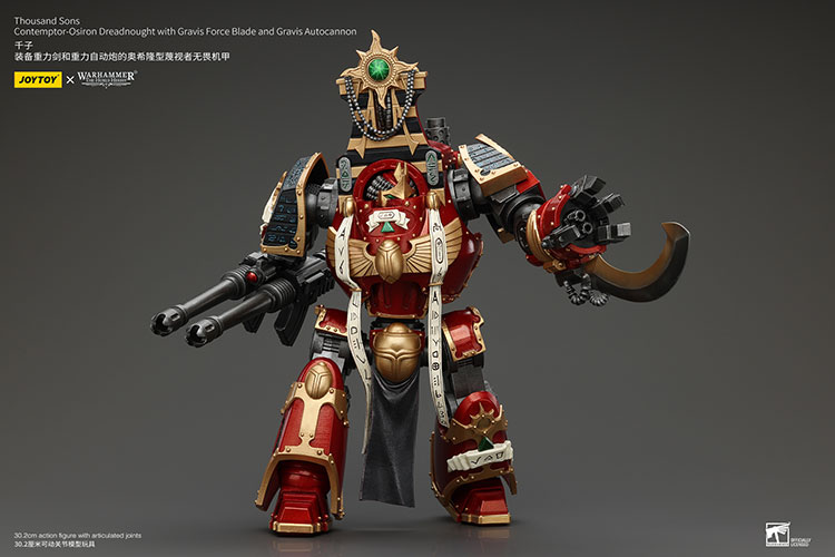 Thousand Sons Contemptor-Osiron Dreadnought With Gravis Force Blade And Gravis Autocannon - view 8