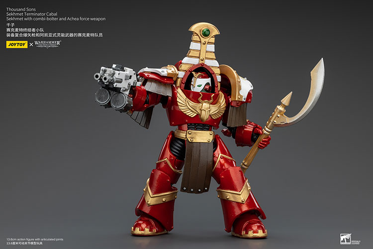 Thousand Sons Sekhmet Terminator Cabal Sekhmet With Combi-Bolter And Achea Force Weapon - view 3