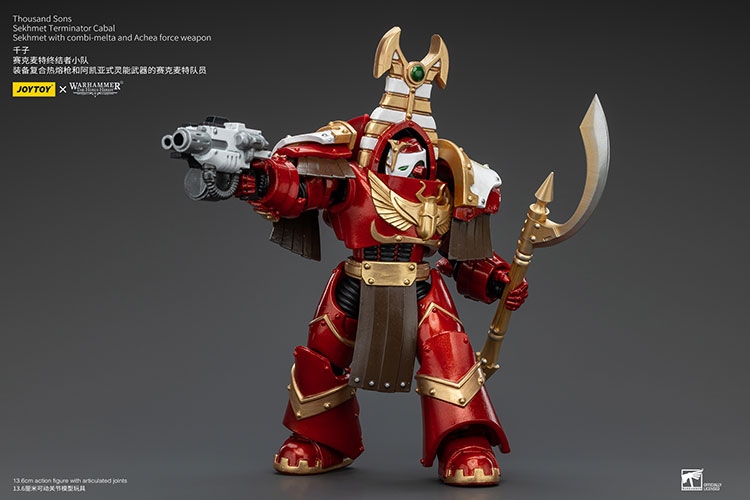Thousand Sons Sekhmet Terminator Cabal Sekhmet With Combi-Melta And Achea Force Weapon - view 3