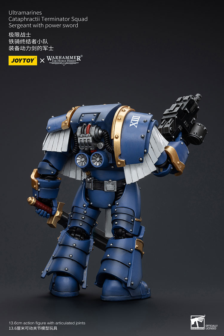 Ultramarines Cataphractii Terminator Squad Sergeant with Power Sword - view 2