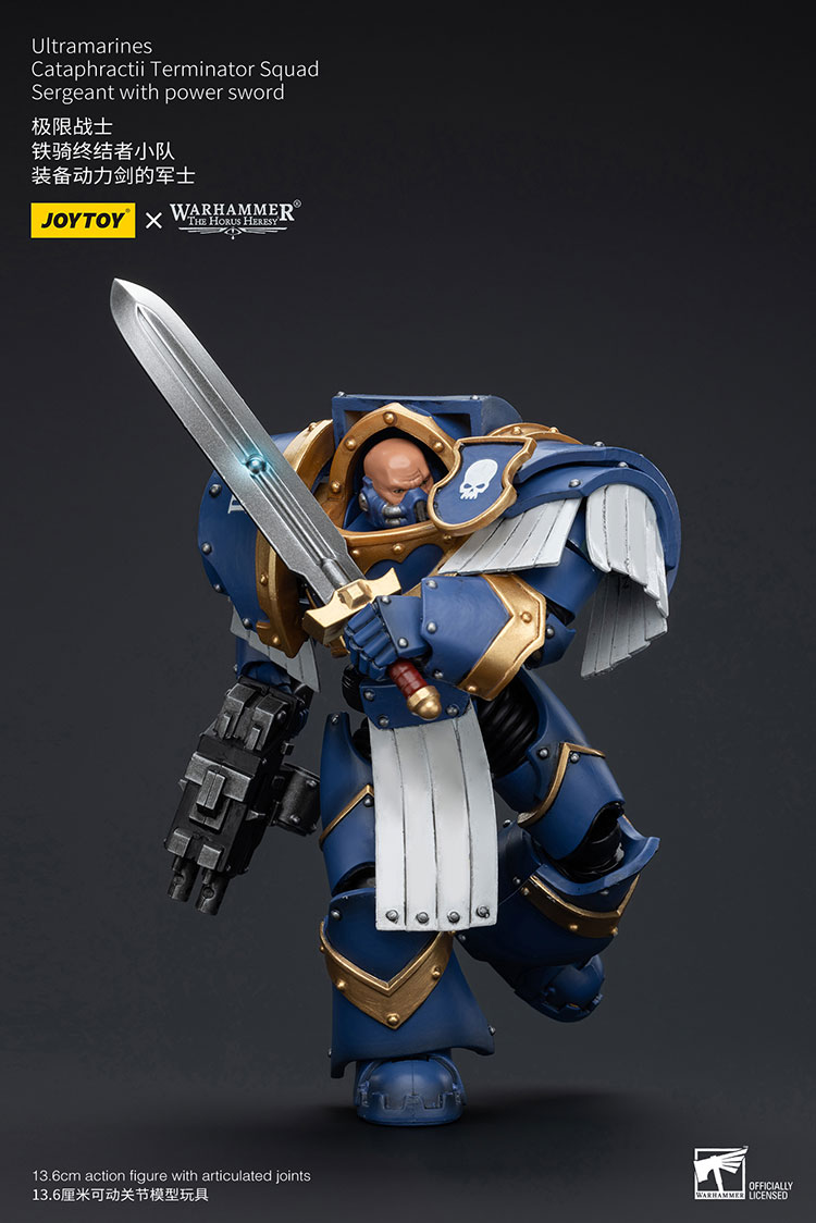 Ultramarines Cataphractii Terminator Squad Sergeant with Power Sword - view 5