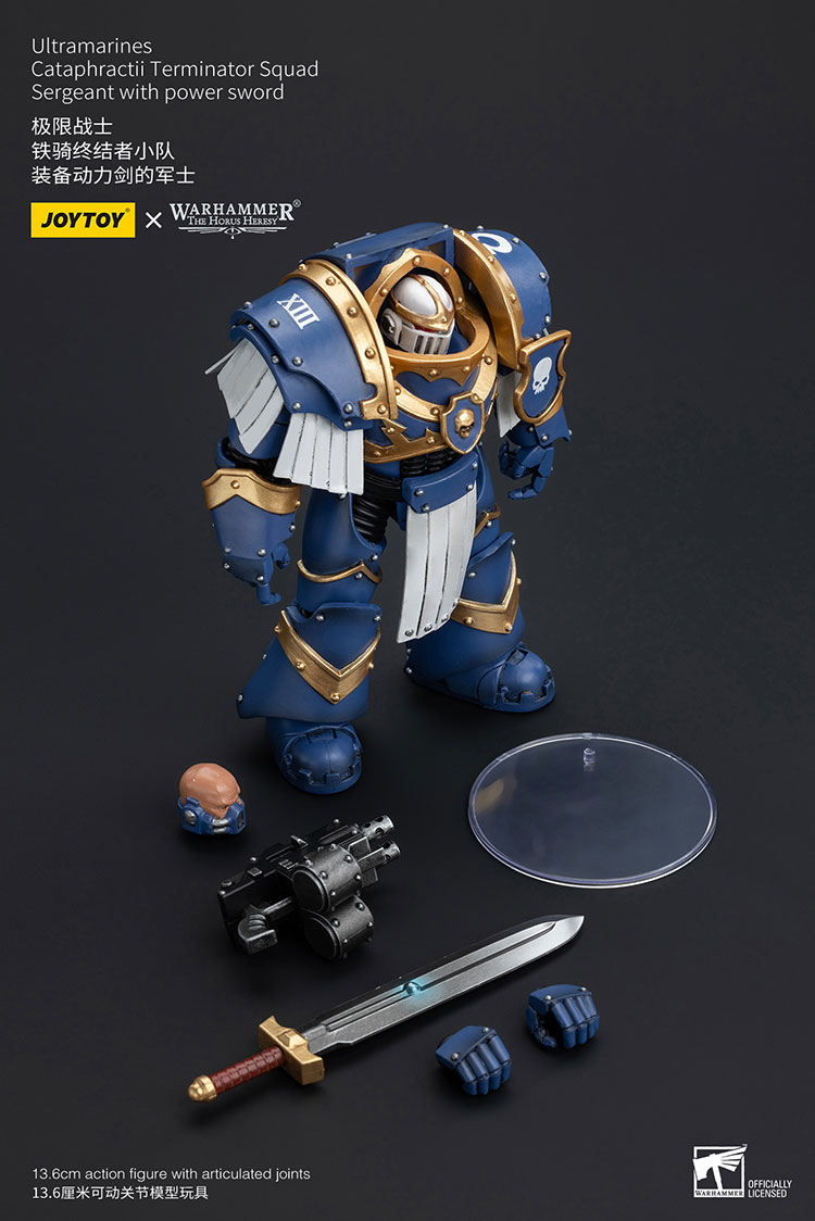 Ultramarines Cataphractii Terminator Squad Sergeant with Power Sword - view 6