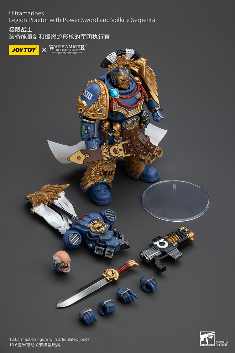 Ultramarines Legion Praetor with Power Sword and Volkite Serpenta - view 9