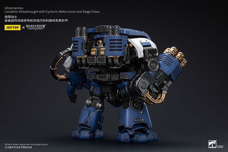 Ultramarines Leviathan Dreadnought with Cyclonic Melta Lance And Siege Claws - view 2