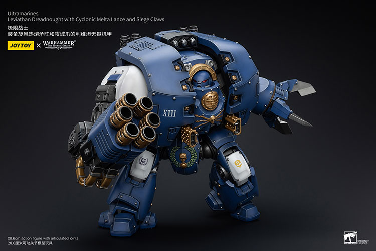 Ultramarines Leviathan Dreadnought with Cyclonic Melta Lance And Siege Claws - view 4