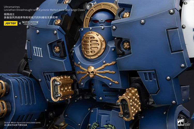 Ultramarines Leviathan Dreadnought with Cyclonic Melta Lance And Siege Claws - view 8